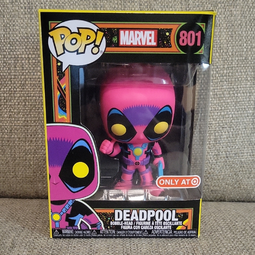 Funko Marvel Deadpool Bobble-Head - Pink and Yellow